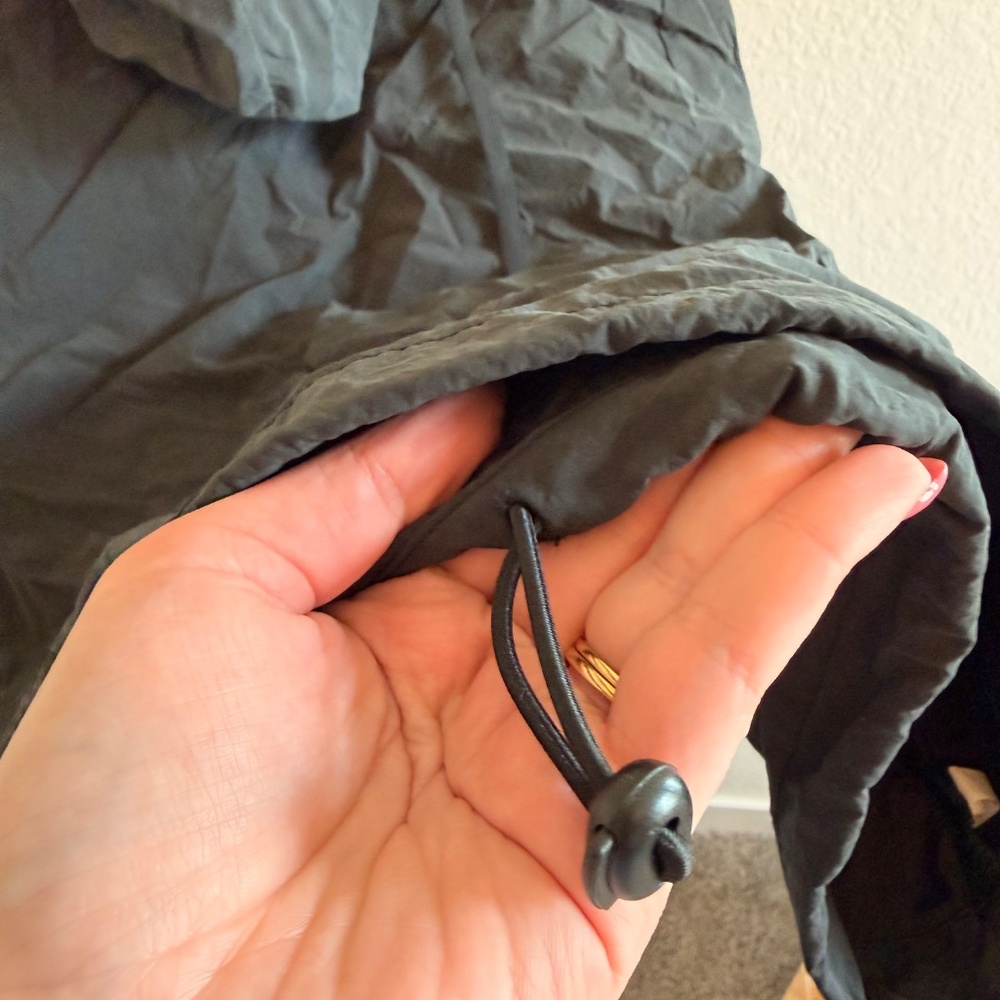 Outdoor Voices Black Windbreaker Jacket View 5